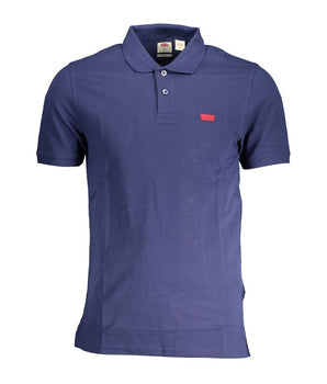 Levi's Blue Cotton Men Polo Shirt