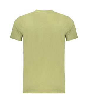Cavalli Class Green Cotton Men T-Shirt