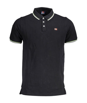 Norway 1963 Black Cotton Men Polo Shirt