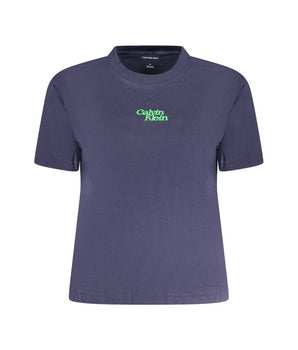 Calvin Klein Blue Cotton Women T-Shirt
