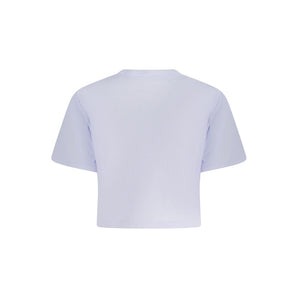 Converse Purple Cotton Women T-Shirt