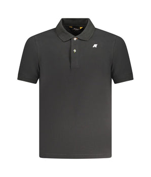K-WAY Black Cotton Polo Shirt