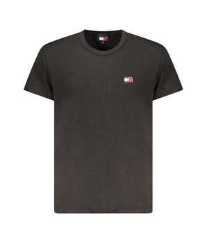Tommy Hilfiger Black Cotton Men T-Shirt