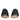 Dolce & Gabbana Black Monochrome Braided Raffia Slides Shoes