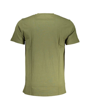 Cavalli Class Green Cotton T-Shirt