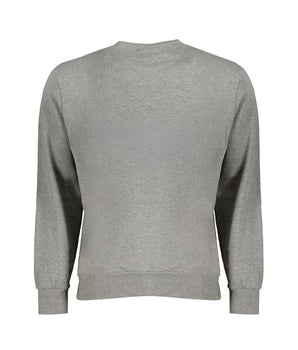 North Sails Gray Cotton Men Sweater