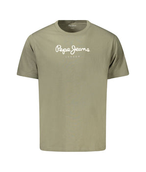 Pepe Jeans Green Cotton Men T-Shirt