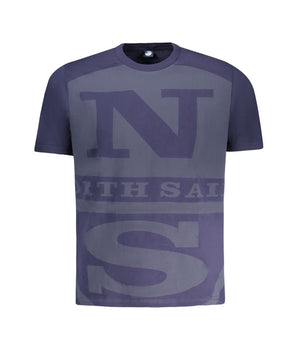 North Sails Blue Cotton Men T-Shirt