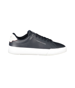 Tommy Hilfiger Blue Leather Men Sneaker
