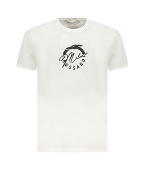 Trussardi White Cotton Men T-Shirt