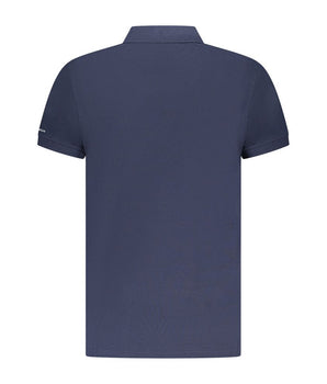 Trussardi Blue Cotton Men Polo Shirt