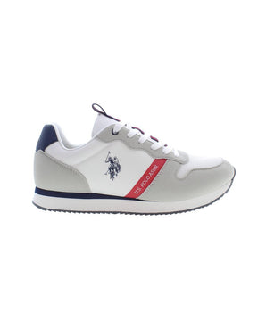 US POLO ASSN. White Polyester Sneakers