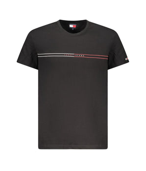 Tommy Hilfiger Black Cotton Men T-Shirt