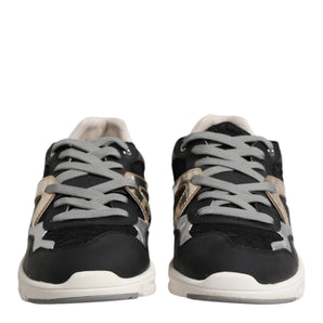 Dolce & Gabbana Multicolor Leather Suede Low Top Sneaker Shoes