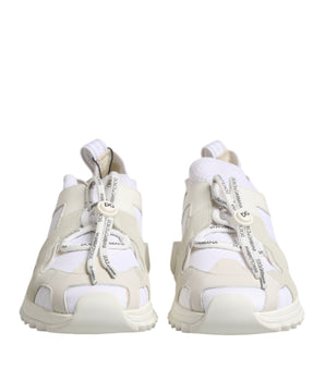 Dolce &amp; Gabbana White Mesh Sorrento Trekking Sneakers Shoes