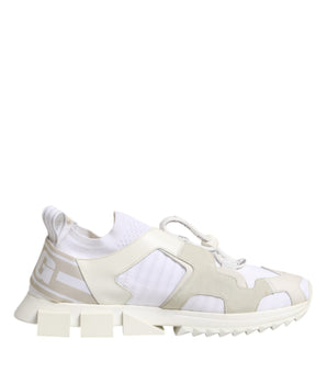 Dolce &amp; Gabbana White Mesh Sorrento Trekking Sneakers Shoes