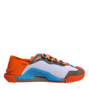 Dolce & Gabbana Multicolor Lace Up Low Top NS1 Sneakers Shoes