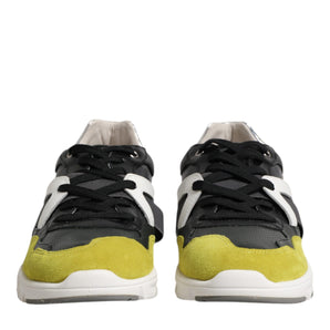 Dolce &amp; Gabbana Multicolor Lace Up Low Top Men Sneakers Shoes