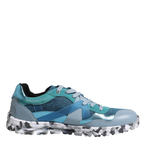 Dolce &amp; Gabbana Multicolor Lace Up Low Top Men Sneakers Shoes