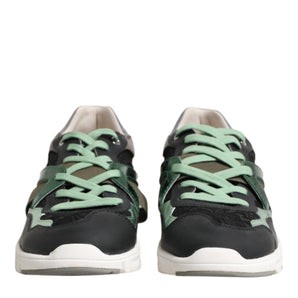 Dolce & Gabbana Multicolor Lace Up Low Top Sneakers Shoes