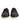 Dolce & Gabbana Black Leather Bee Crown Low Top Sneakers Shoes