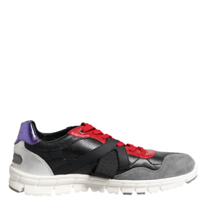 Dolce & Gabbana Multicolor Lace Up Low Top Men Sneakers Shoes