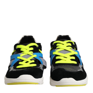 Dolce & Gabbana Multicolor Lace Up Low Top Men Sneakers Shoes