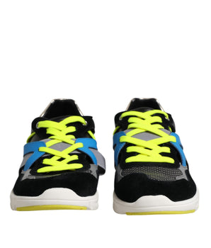 Dolce &amp; Gabbana Multicolor Lace Up Low Top Men Sneakers Shoes
