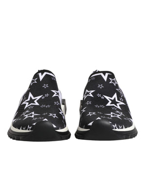 Dolce & Gabbana Black White Sorrento Low Top Sneakers Shoes