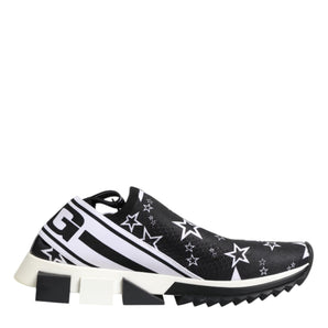 Dolce & Gabbana Black White Sorrento Low Top Sneakers Shoes