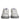 Dolce & Gabbana White Low Top DG Embossed Men Sneakers Shoes
