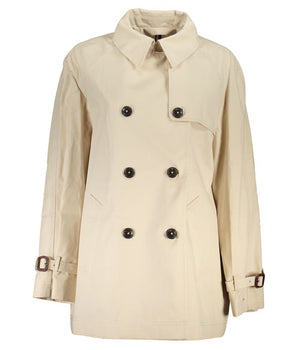 Tommy Hilfiger Beige Cotton Women Trench Coat