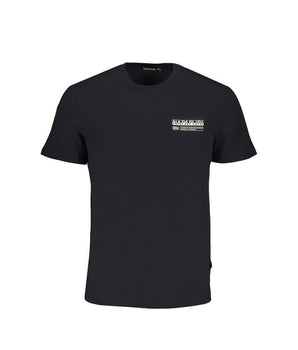 Napapijri Black Cotton T-Shirt