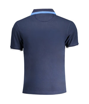 La Martina Blue Cotton Polo Shirt
