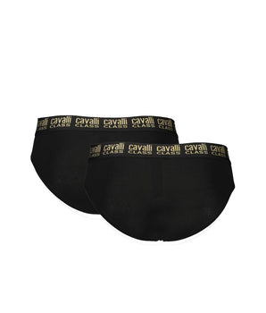 Cavalli Class Black Cotton Men Underwear
