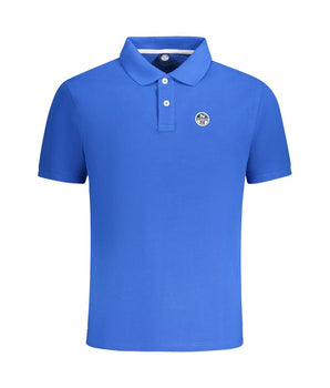 North Sails Blue Cotton Men Polo Shirt