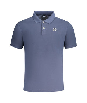 North Sails Blue Cotton Men Polo Shirt