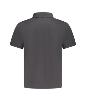 North Sails Black Cotton Men Polo Shirt