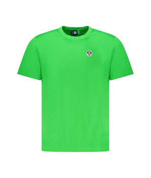 North Sails Green Cotton Men T-Shirt