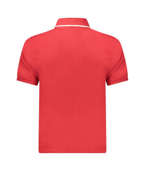 North Sails Red Cotton Men Polo Shirt