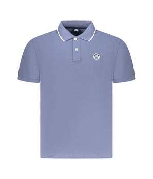 North Sails Blue Cotton Men Polo Shirt