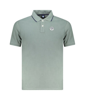 North Sails Green Cotton Men Polo Shirt