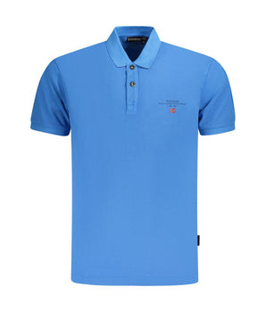 Napapijri Blue Cotton Men Polo Shirt