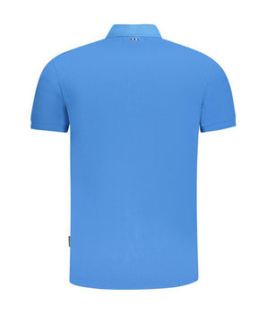 Napapijri Blue Cotton Men Polo Shirt