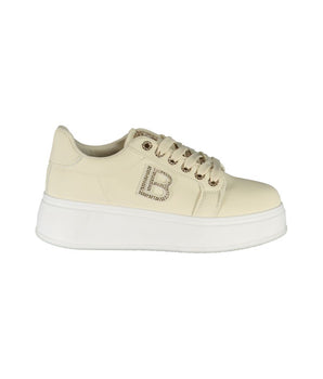 Laura Biagiotti Beige Polyester Women Sneaker