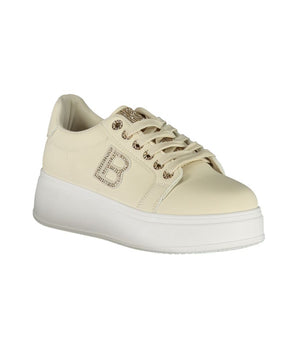 Laura Biagiotti Beige Polyester Women Sneaker