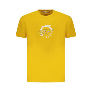 Trussardi Yellow Cotton Men T-Shirt