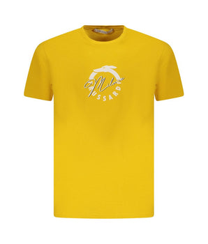 Trussardi Yellow Cotton Men T-Shirt