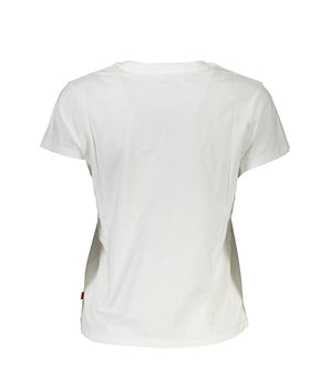 Levi's White Cotton Women T-Shirt