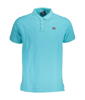 Norway 1963 Blue Cotton Men Polo Shirt